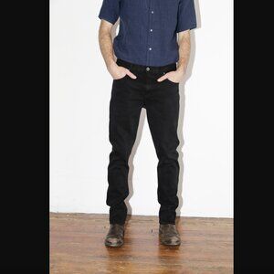 Robert Geller Black Denim Slim Jeans Mens 32"